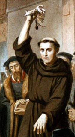 Luther brûlant les bulles du pape (10 décembre 1520)