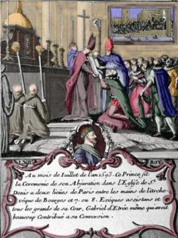 Cérémonie d'abjuration de Henri IV