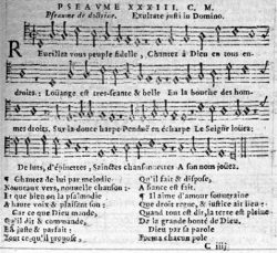 Psaume XXXIII mis en vers par Clément Marot