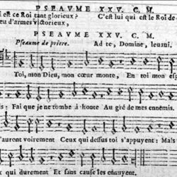 Psaume XXV mis en vers par Clément Marot