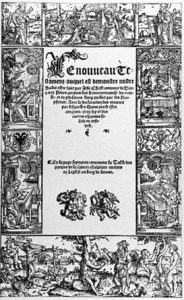 Bible d'Olivétan publiée à Neuchâtel par Pierre de Wingle, 1535