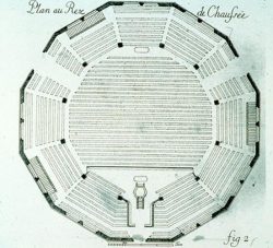 Plan du temple du Petit-Quevilly (Rouen, Seine-Maritime)