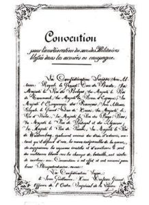 Page 1 de la Convention de Genève