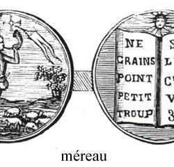 Méreau utilisé en Agenais (XVI<sup>e</sup> siècle)