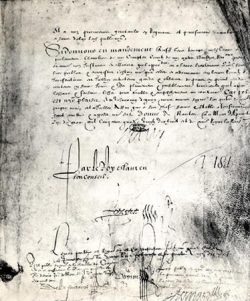 Édit de Nantes : les signatures