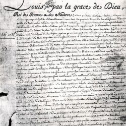 Édit de tolérance (1787), signé par Louis XVI, accordant l’état civil aux non catholiques