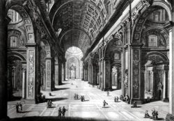 Intérieur de la Basilique St Pierre à Rome