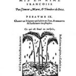 Recueil officiel des 150 psaumes de David (Genève de 1562)