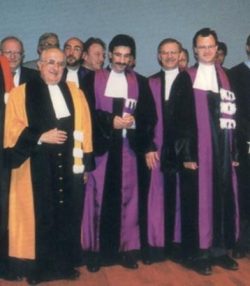 Professeurs de théologie en robe, au XXe siècle