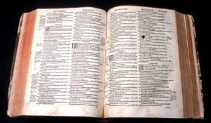 Bible d'Olivétan en français, Edition de 1535 par Pierre de Wingle à Neuchâtel