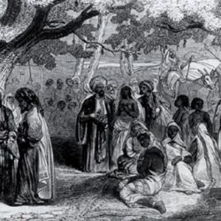 Marché d’esclaves à Mascate en 1849