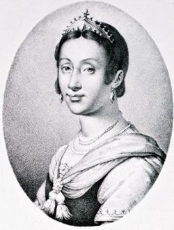 Renée de France d'après un tableau du Musée Royal