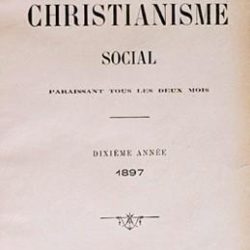 Revue du Christianisme Social, 1896-1972