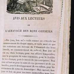 Almanach des bons conseils, Paris, Société des Traités religieux, 1826-1866