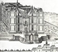 B. Androuët du Cerceau : château de Fresne (vue générale d'après C. Chastillon)