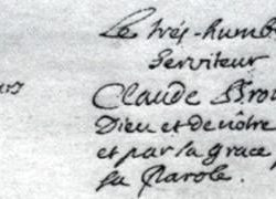 Signature de Claude Brousson