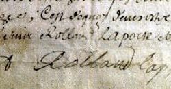 Lettre autographe de Pierre Laporte, dit Rolland, chef camisard (1680-1704)