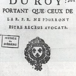 Édit royal de 1685 interdisant aux protestants d’être reçus avocats