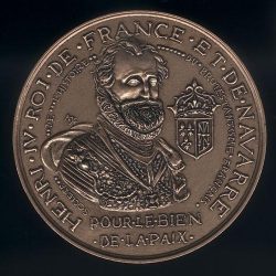 Médaille du 4ème centenaire de l’Édit de Nantes 1598-1998