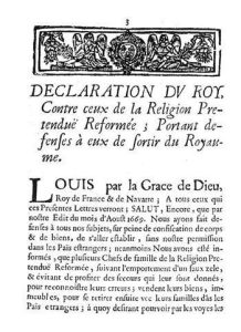 Défense de sortir du royaume (1682)