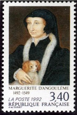 Timbre représentant Marguerite d'Angoulême