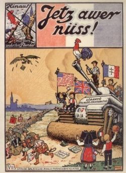 Libération de l'Alsace en 1945, gravure de Hansi