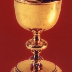 Coupe de communion avec versoir, en vermeil, cadeau du roi de Suède, 1723