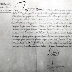 Brevet de permission de mariage protestant dans la chapelle d'une ambassade à Paris