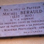 Plaque du Pasteur Michel Bérauld, Montauban