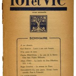 Foi et Vie, revue de culture protestante