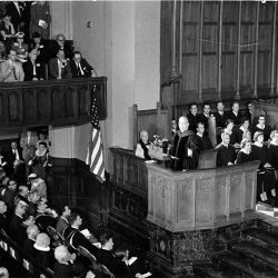 Réunion du Conseil Œcuménique des Églises à Evanston (USA) en 1954