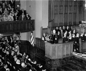 Réunion du Conseil Œcuménique des Églises à Evanston (USA) en 1954