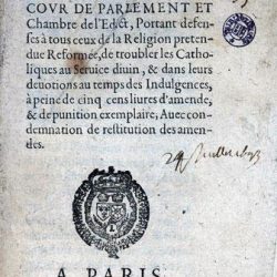 Défense de troubler les catholiques dans leurs dévotions (1643)