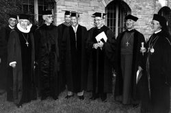 Les présidents du COE et le Général Eisenhower, Evanston, 1954