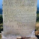 Mémorial des petits prophètes, au pied des falaises de la forêt de Saou (Drôme)