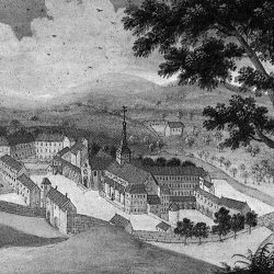 Abbaye de Port Royal aux Champs, d’après une aquarelle de M. Boullogne