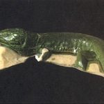 Lézard en émail de Bernard Palissy