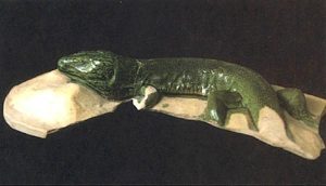 Lézard en émail de Bernard Palissy