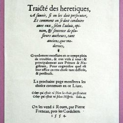 Sébastien Castellion, Traité des hérétiques (1554)