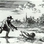 Mennonite sauvant un ennemi de la noyade, par Willems (1569)