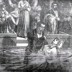 Baptême par immersion à l’église baptiste de la rue de Lille à Paris (1876)