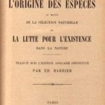 Darwin, L’origine des espèces, page de titre