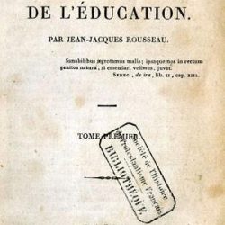Emile ou de l’Education de Jean-Jacques Rousseau