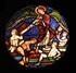 Résurrection des morts Vitrail de la Sainte Chapelle – Musée de Cluny