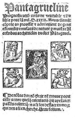 Rabelais. La Pantagrueline prognostication (1532)