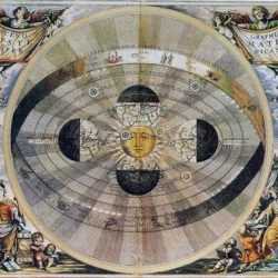 Représentation du système de Copernic (gravure d’Andréa Cellarius (1661)