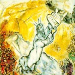 Moïse recevant les Tables de la Loi – Chagall