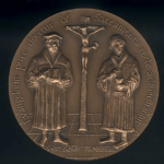 Médaille Confession d’Augsbourg Revers : Luther et Melanchton