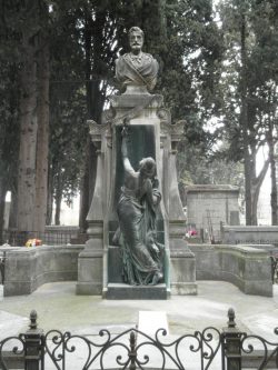 Monument funéraire de Frédéric Bazille au cimetière protestant de Montpellier