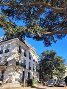 Le bâtiment historique de l’Institut biblique, en 2020